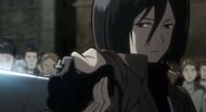 Mikasa Ackerman, in attack on Titan (image via Studio MAPPA)